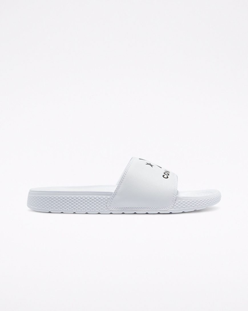 Women\'s Converse All Star Slides White / Black / White | AU E8695M